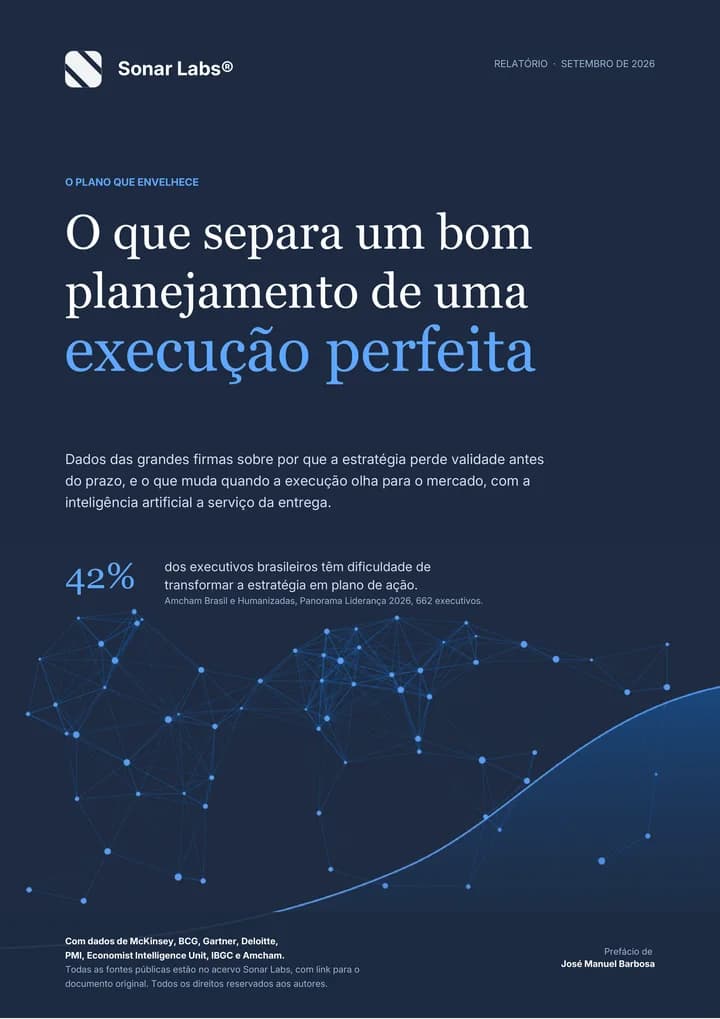 Capa do relatório O plano que envelhece